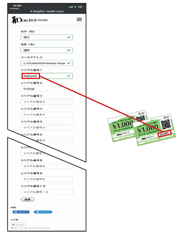 申し込みサイト