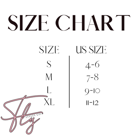 Sizing Chart– Fly Styles Co.
