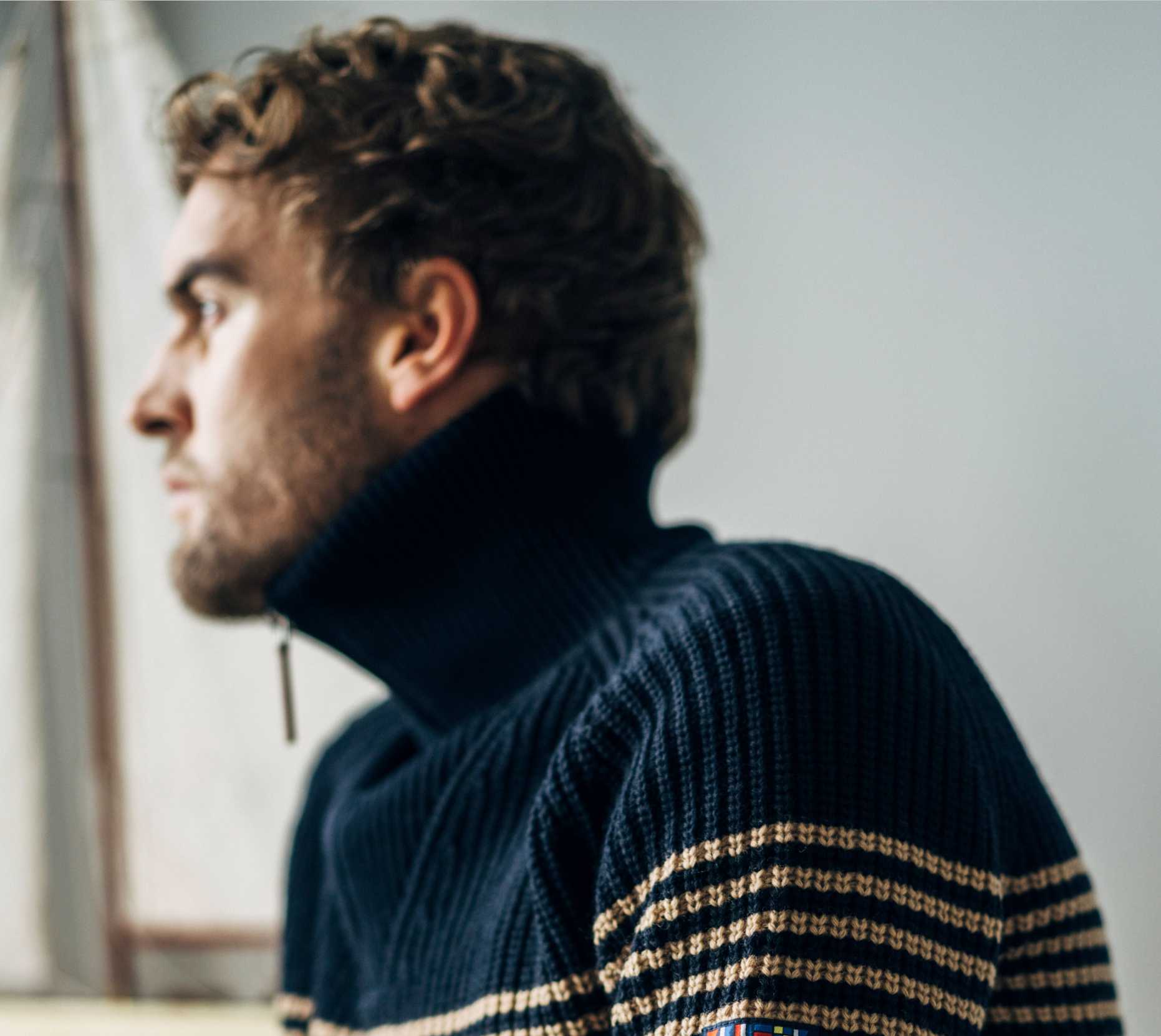 Jersey de hombre cuello alto y cremallera, Jerséis y cárdigans de hombre