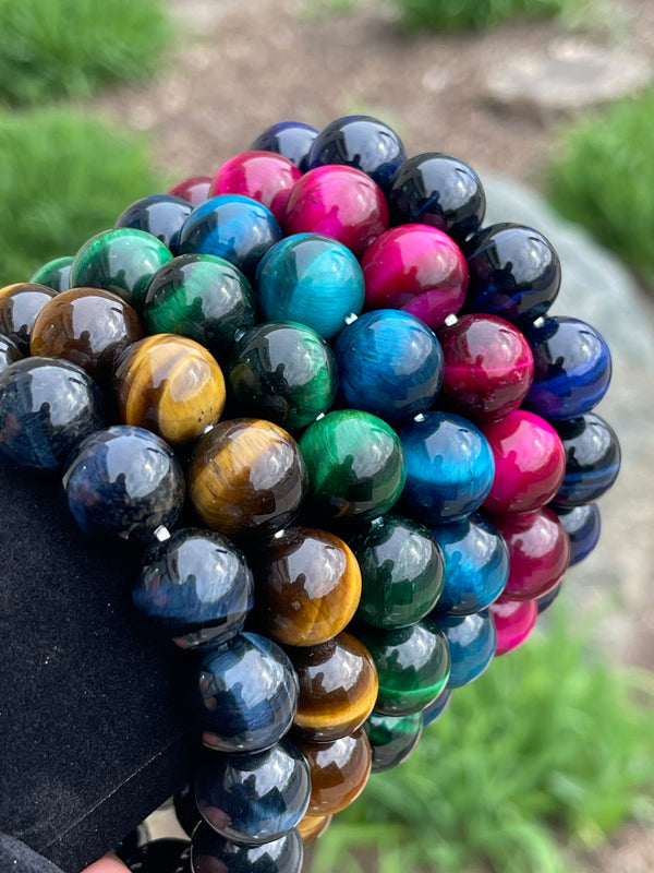 Eclipse Men's Beaded Stone Bracelet