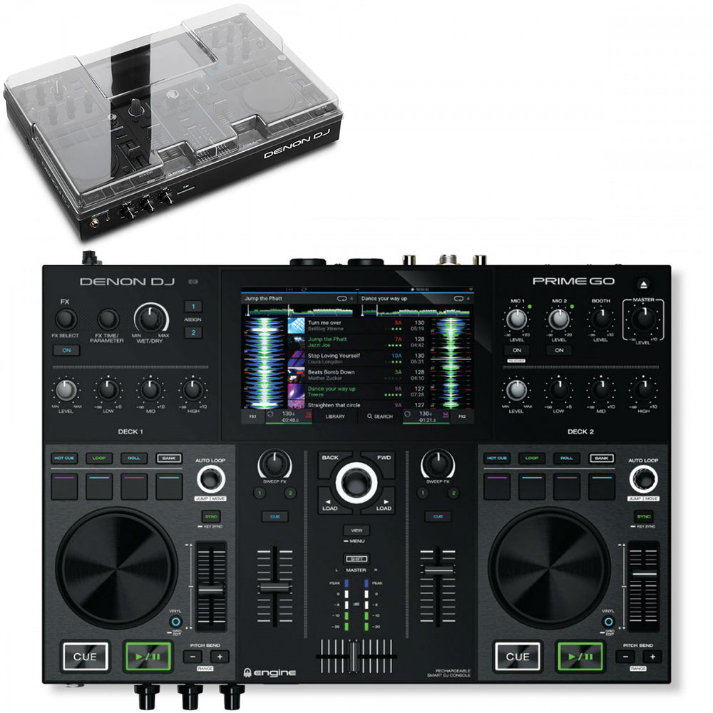 Denon DJ PRIME GO Standalone DJ Console with Rechargeable Battery