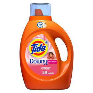 Tide Plus Downy April Fresh He, 59 Loads Liquid Laundry Detergent, 92 fl oz - Fresh Central Grocery