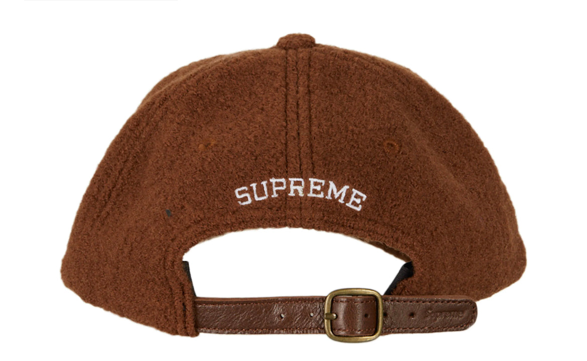 Supreme Boiled Wool S Logo 6-Panel Brown - キャップ