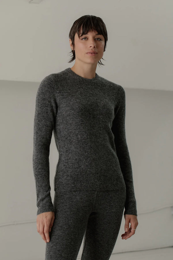 Bare Knitwear Stanley Pullover Marble Grey