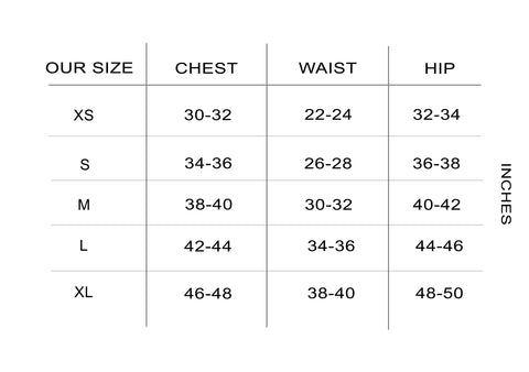 Size Chart, How to Measure for correct fit