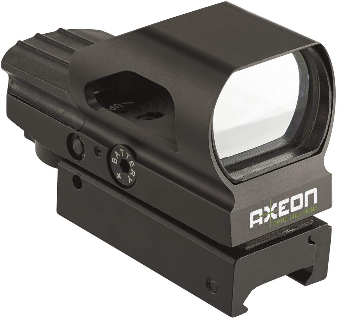 AXEON - Optics Multi-Reticle Reflex Gun Sight, RG49 Hooded Reflex Sight, Black