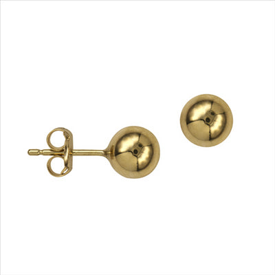 Sterling silver 6mm heavy ball studs