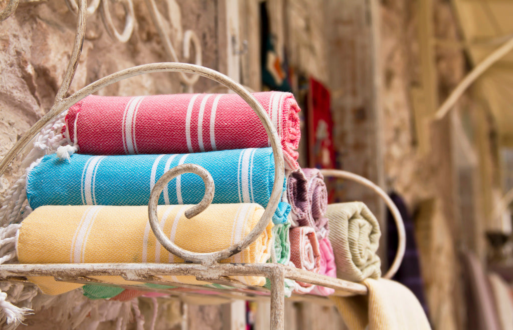 turkish towels rolled