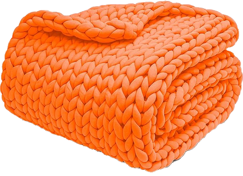 Orange Weighted Blanket