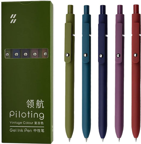 Smooth writing vintage colored pens