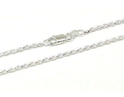 ITALIAN SILVER 925 DIAMOND CUT ROPE 