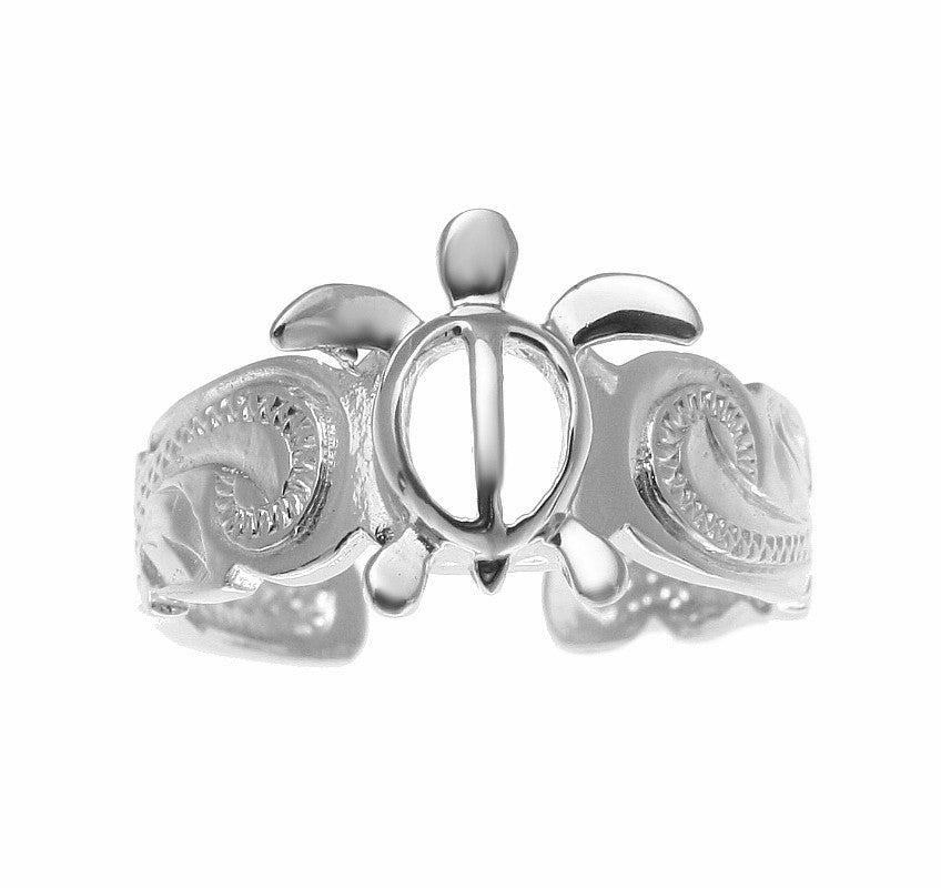 SILVER 925 HAWAIIAN HONU SEA TURTLE SCROLL TOE RING CUT OUT SCALLOP ED ...