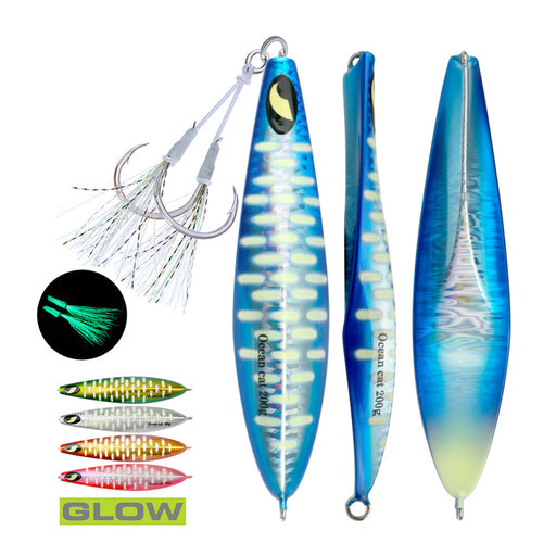 Ocean Cat 1 PC Slow Fall Pitch Fishing Lures Sinking Palestine