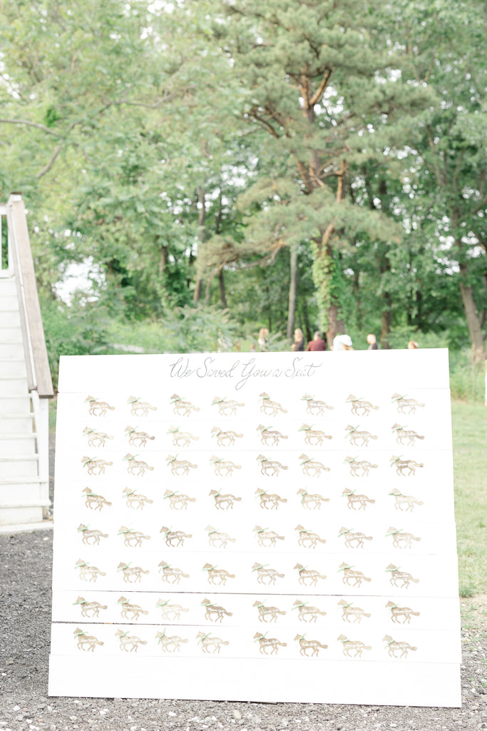 Allison Costlow Connecticut, New York City and Westchester Calligrapher & Engraver wedding signage horse