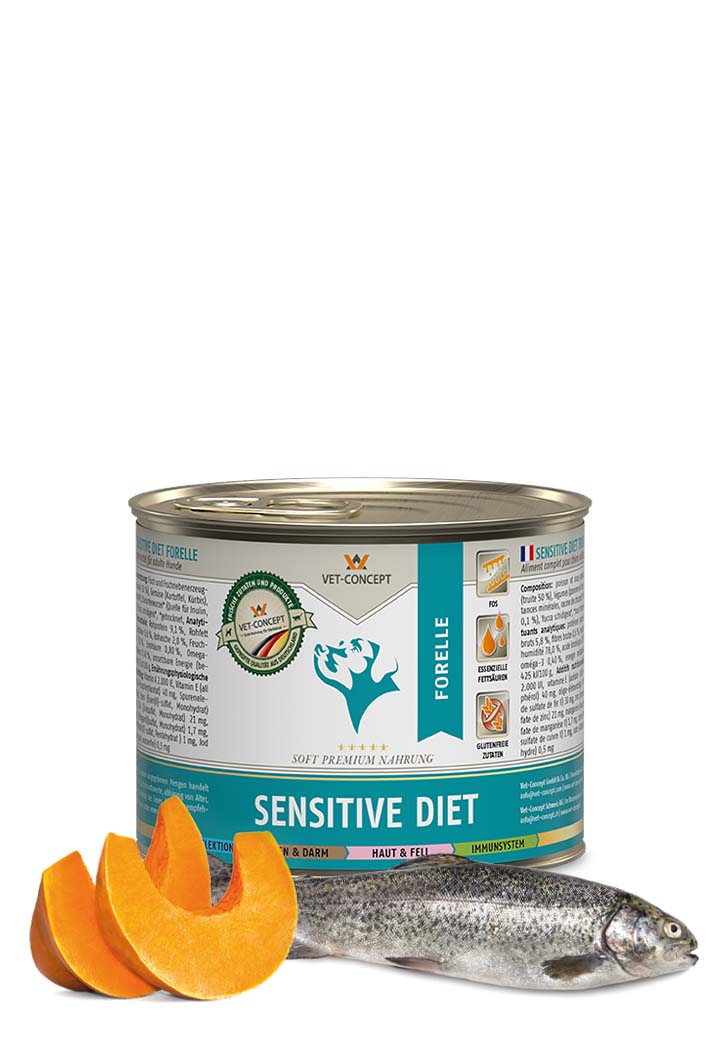 Koiramenu Sensitive diet Taimen