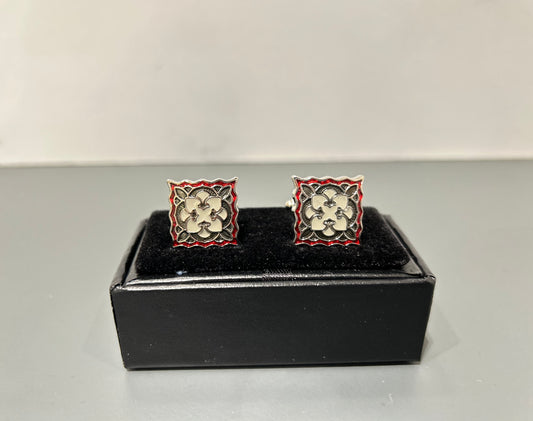 Barcelona Square Silver Cufflinks