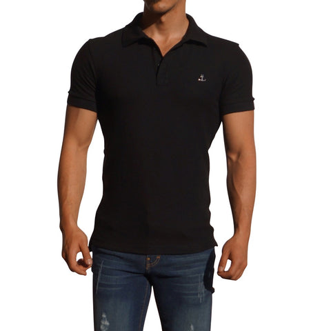  Lee Uniforms - Polo de manga corta para hombre, Negro - : Ropa,  Zapatos y Joyería