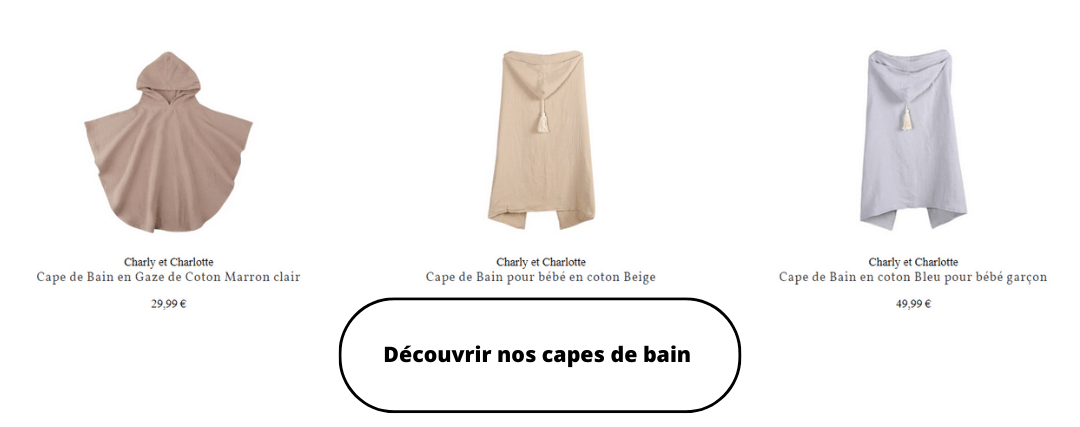 L'indispensable cape de bain pour bébé