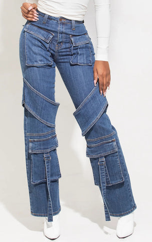 Cargo Denim Pants