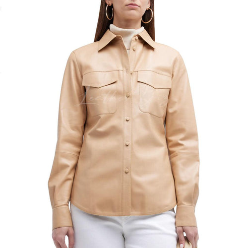 CORPORATE WOMEN LEATHER SHIRT