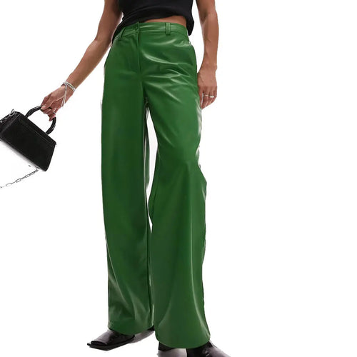 Saint Patrick's Day Special Green Leather Pants