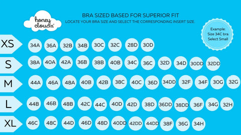 Honey Cloudz Size Chart