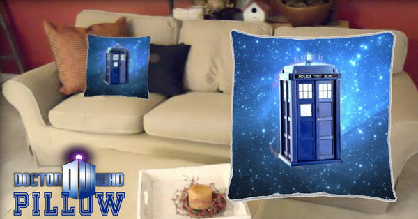 Download Dr. Doctor Who Tardis 18 X 18 inch two sided image throw ...