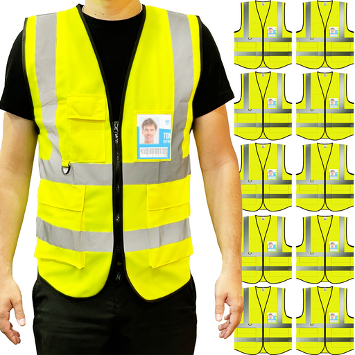 Super Tuff Reflective High Visibility Safety Vest in Neon Green – AHPI