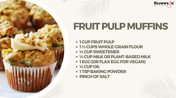 fruit pulp muffin