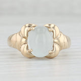 2.75ct Oval Moonstone Solitaire Ring 14k Yellow Gold Size 8