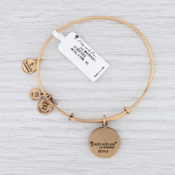 New Alex and Ani Lotus Peace Petals Bangle Charm Bracelet Rafaelian Gold Flower