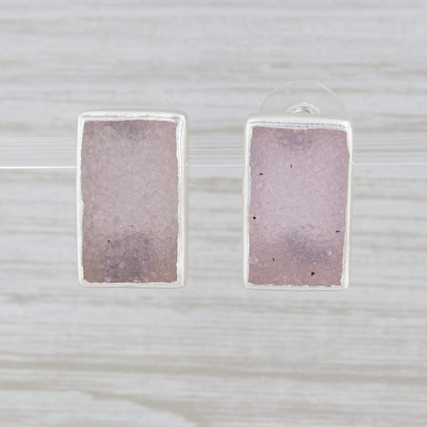 WHITE DRUZY QUARTZ EARRINGS