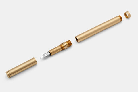 evolution - edc brass fountain pen