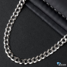 Load image into Gallery viewer, 4.50mm Solid Beveled Edge Curb Link Chain 10k White Gold
