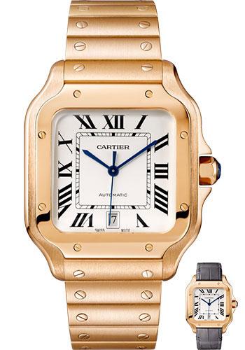 cartier santos gold watch price