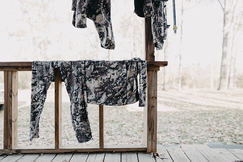 How do you wash hunting clothes?