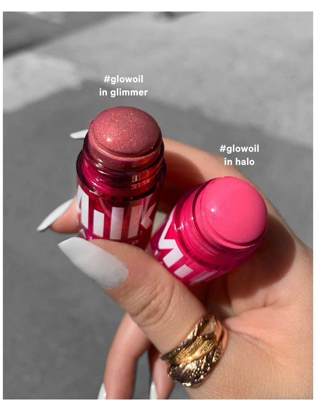 milk lip and cheek glow oil