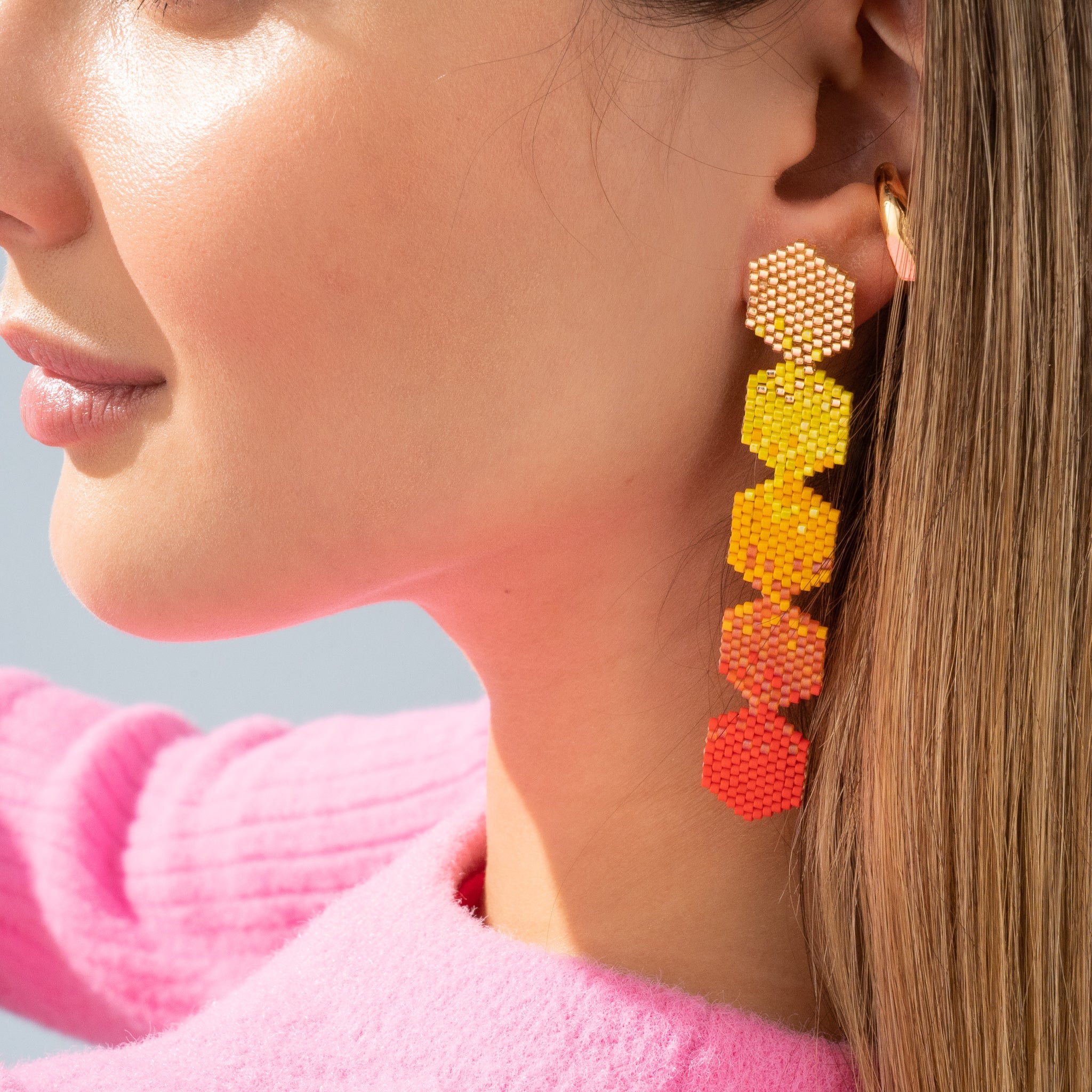 Aretes Multi Hexágonos - Ave Maria México product image