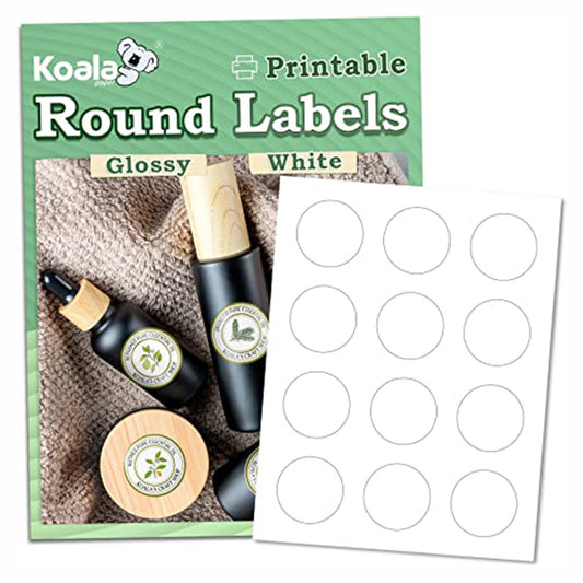 2 Round Circle Labels - SL123