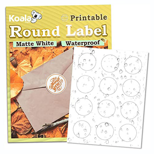 Koala Metallic Gold Printable Sticker Paper for Inkjet and Laser Print –  koalagp