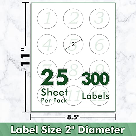 2 Circle Chalkboard Labels, 10 Sheets, (Non-Printable)