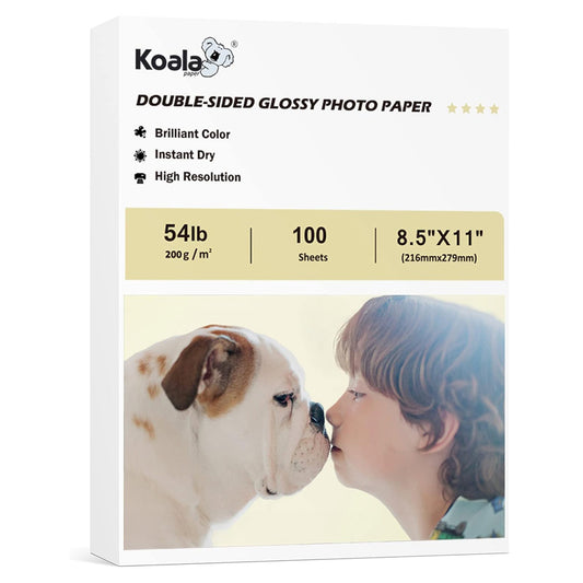 Koala Thin Double Sided Semi-Gloss Photo Paper 8.5X11 Inches 100 Sheet –  koalagp