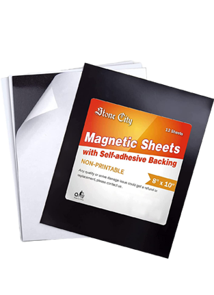 Flexible Magnets Self Adhesive Magnetic Sheets - Make Anything a Magnet -  Magnetic Adhesive Sheets -Premium Quality Peel and Stick Magnets 20 mil  (Many Packs & Sizes) (8.5 x 11 (inches), 1)