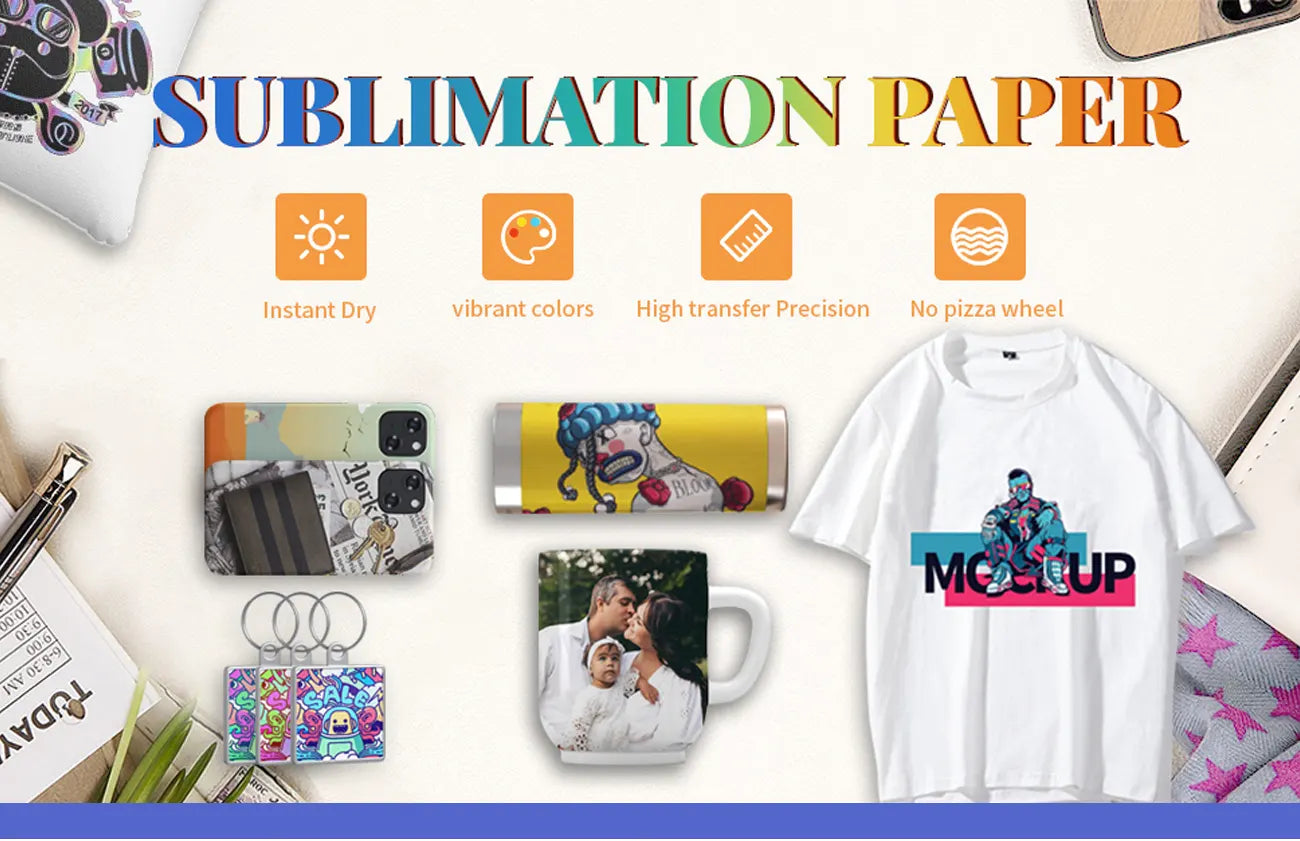 A-SUB Sublimation Paper 8.5x11 Inch 110 Sheets for Any Inkjet