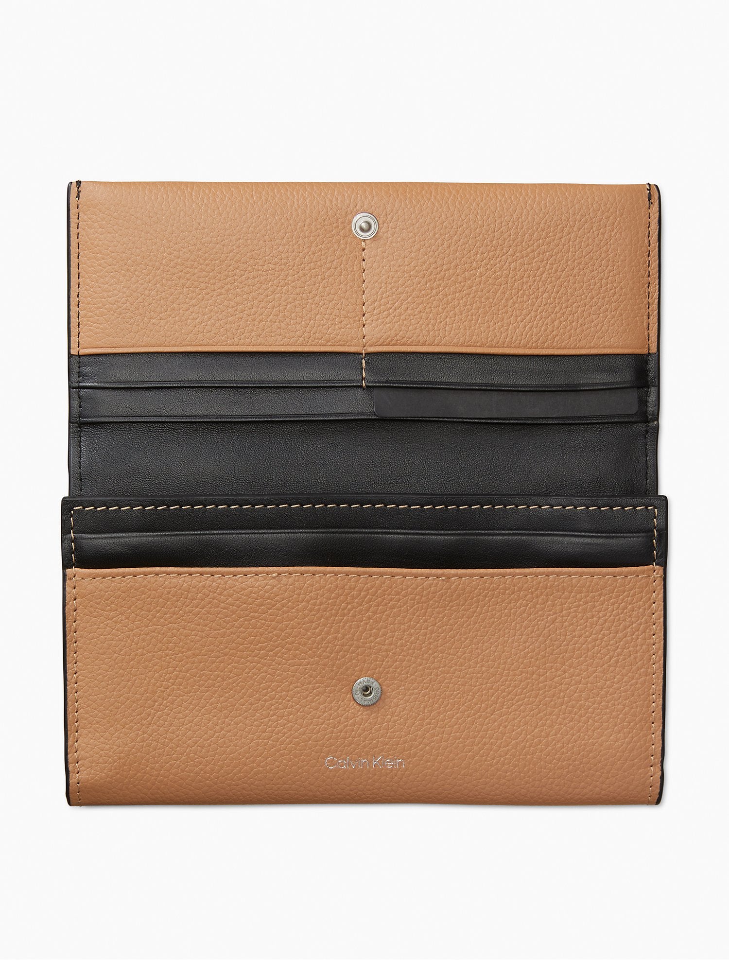 Calvin Klein Saffiano Leather Slim Bifold Wallet - Blue