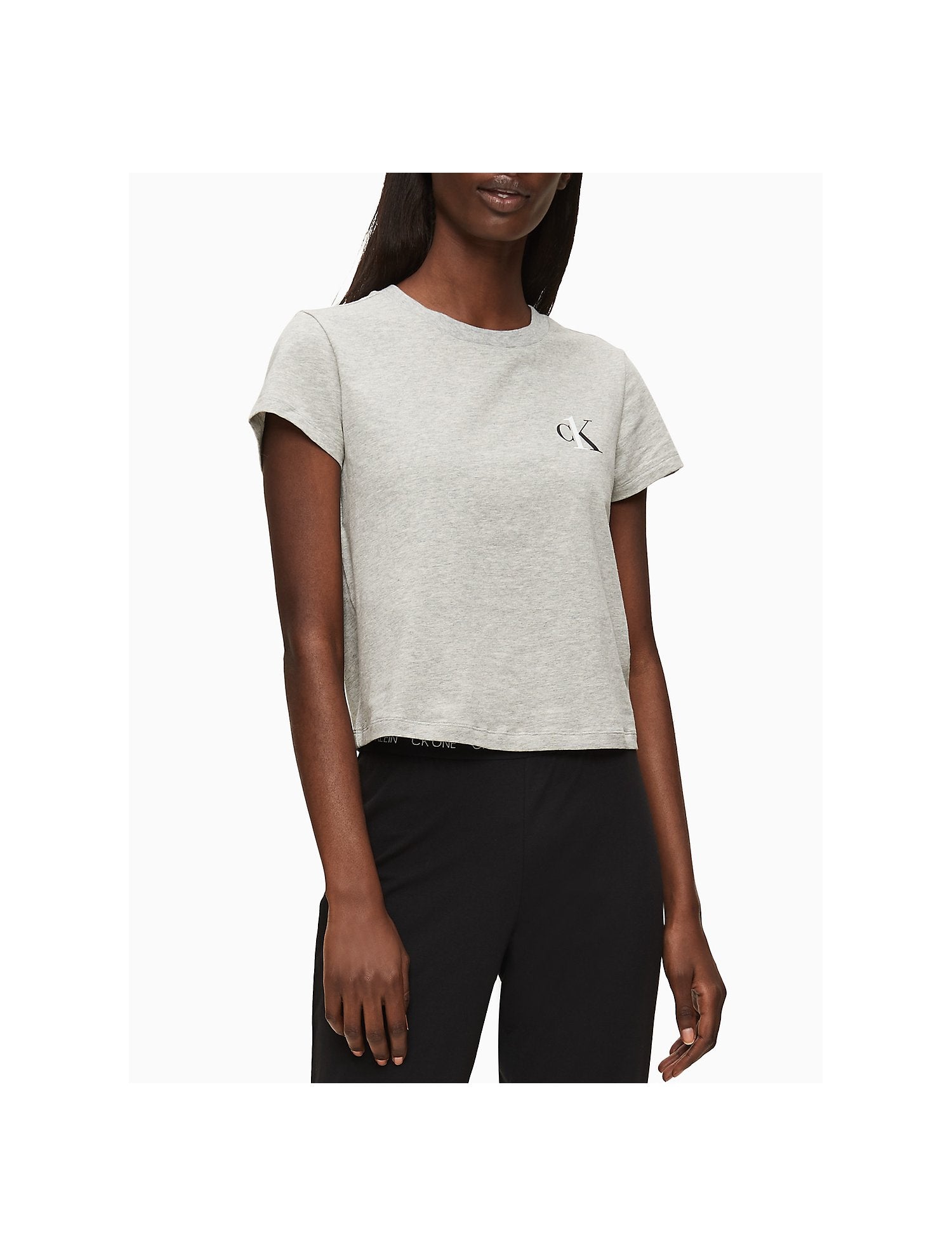 Calvin Klein Performance Women's Logo Short Sleeve Crewneck Tee / T-Shirt /  Tshirt - Crocodile<!-- -->