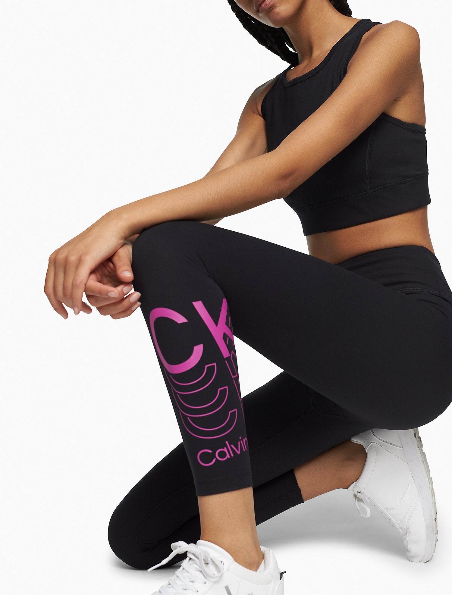 Calvin Klein Women's Performance Pull on Logo Legging Black 3X | Black