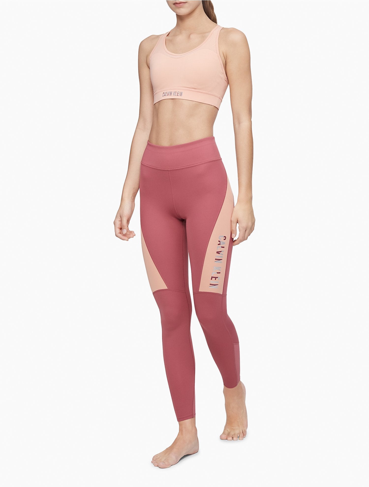 Calvin Klein Performance Embossed Icon High Waist Leggings - Women