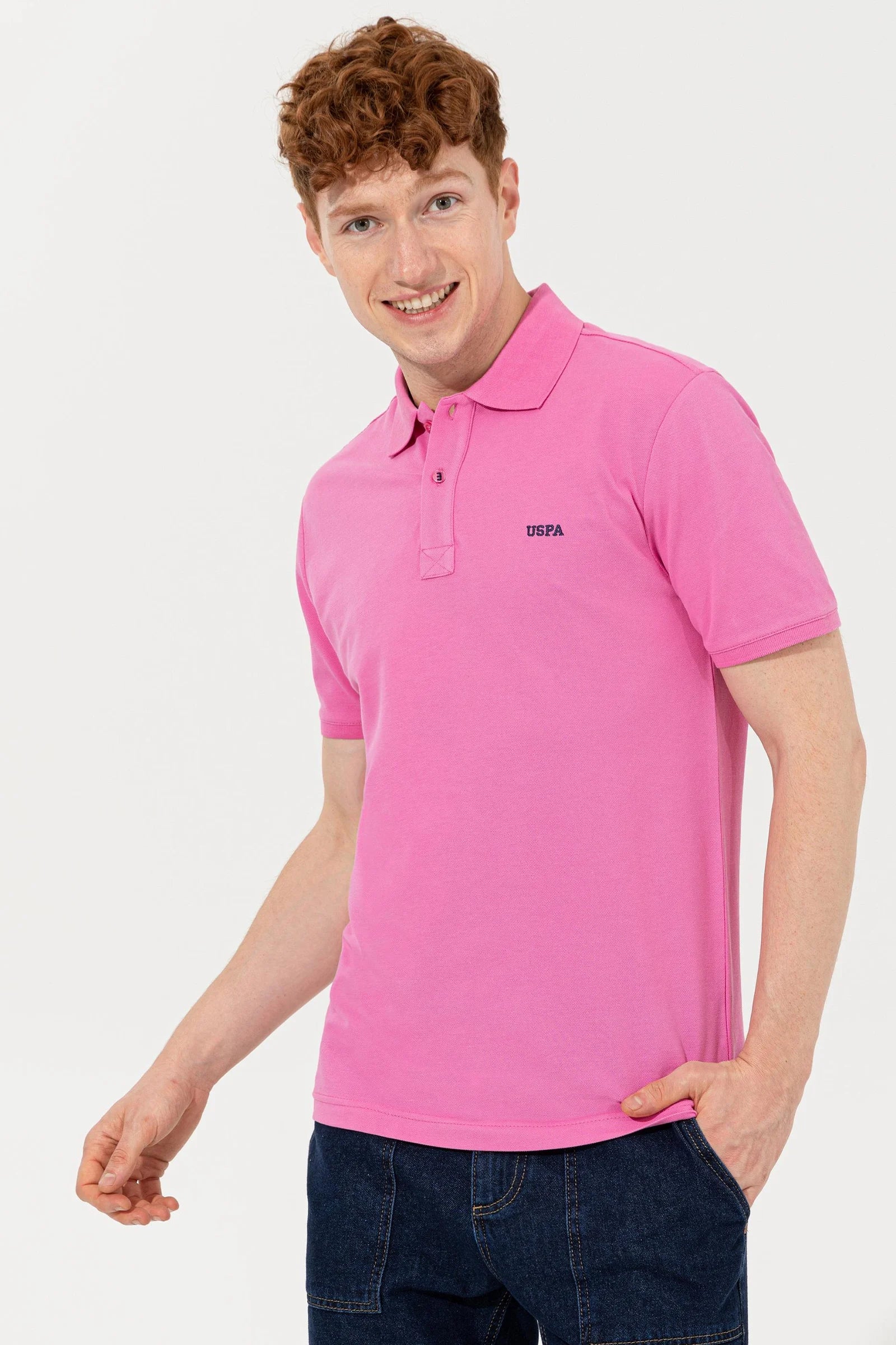 Camisa Polo U.S. Polo Assn. Lisa Pink - USPA - Camisas Masculinas