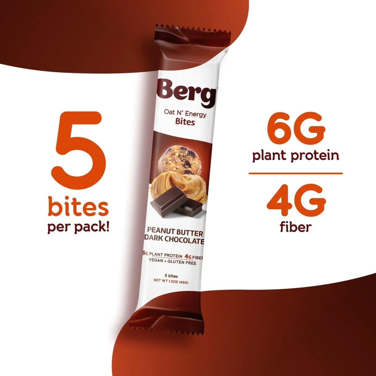 1.5oz Peanut Butter Dark Chocolate Energy Bites